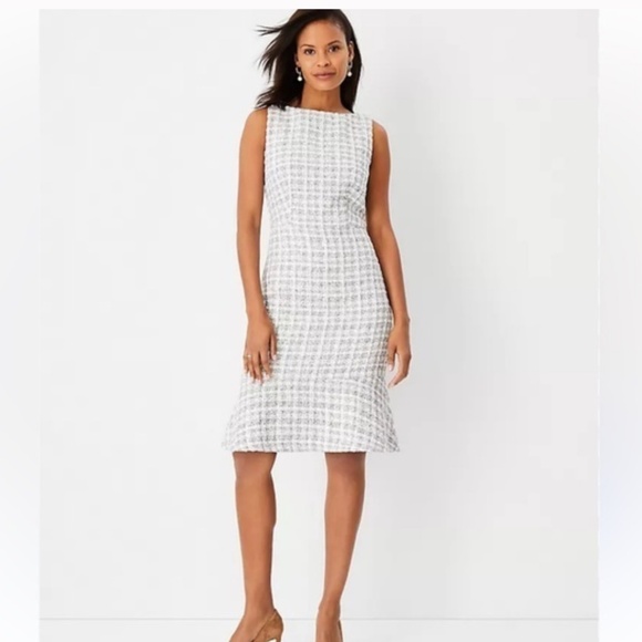 NWT Ann Taylor Tweed Dress Size 4P - Picture 1 of 1